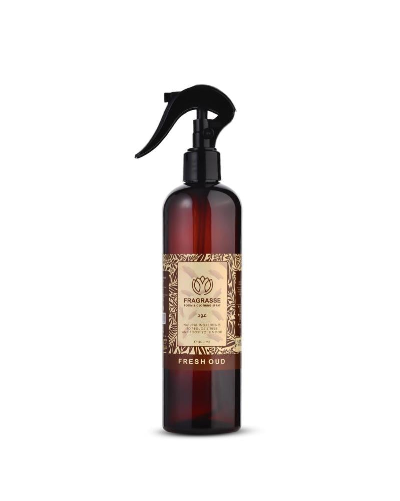 بخاخ فرغراس التركي - عطر برائحة العود للمفروشات و الملابس - 400 مل
