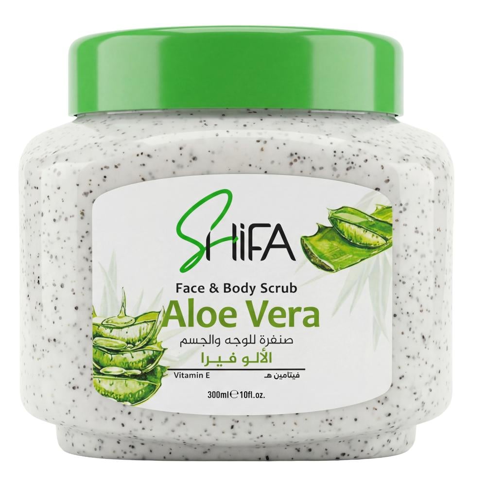 صنفرة للوجه والجسم الألوفيرا من شفاء – 300 مل