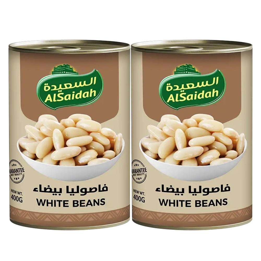 فاصوليا بيضاء من السعيدة – 2 حبات × 400 جرام