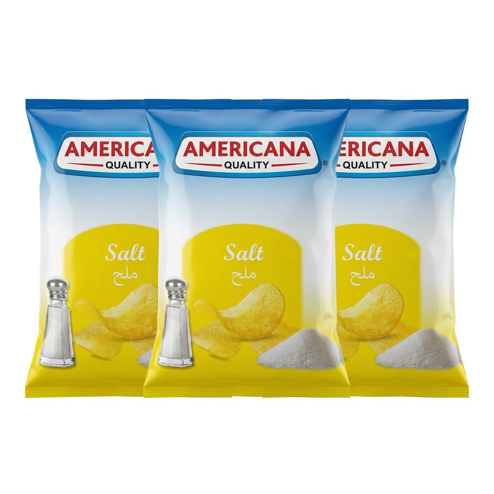 أمريكانا شرائح البطاطس ملح – 3 حبات × 55 جرام