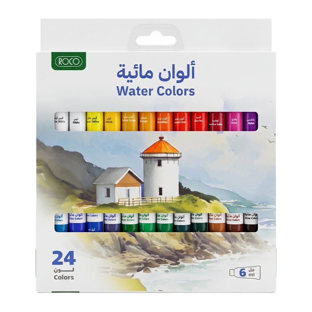روكو طقم ألوان مائية عصار – 24 لون