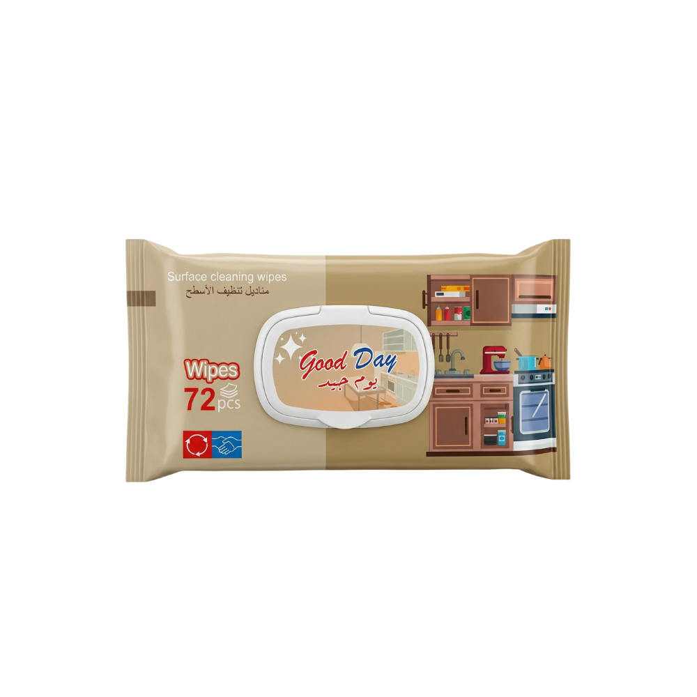 قود داي مناديل مبللة لتنظيف الأسطح – 1 كيس × 72 منديل