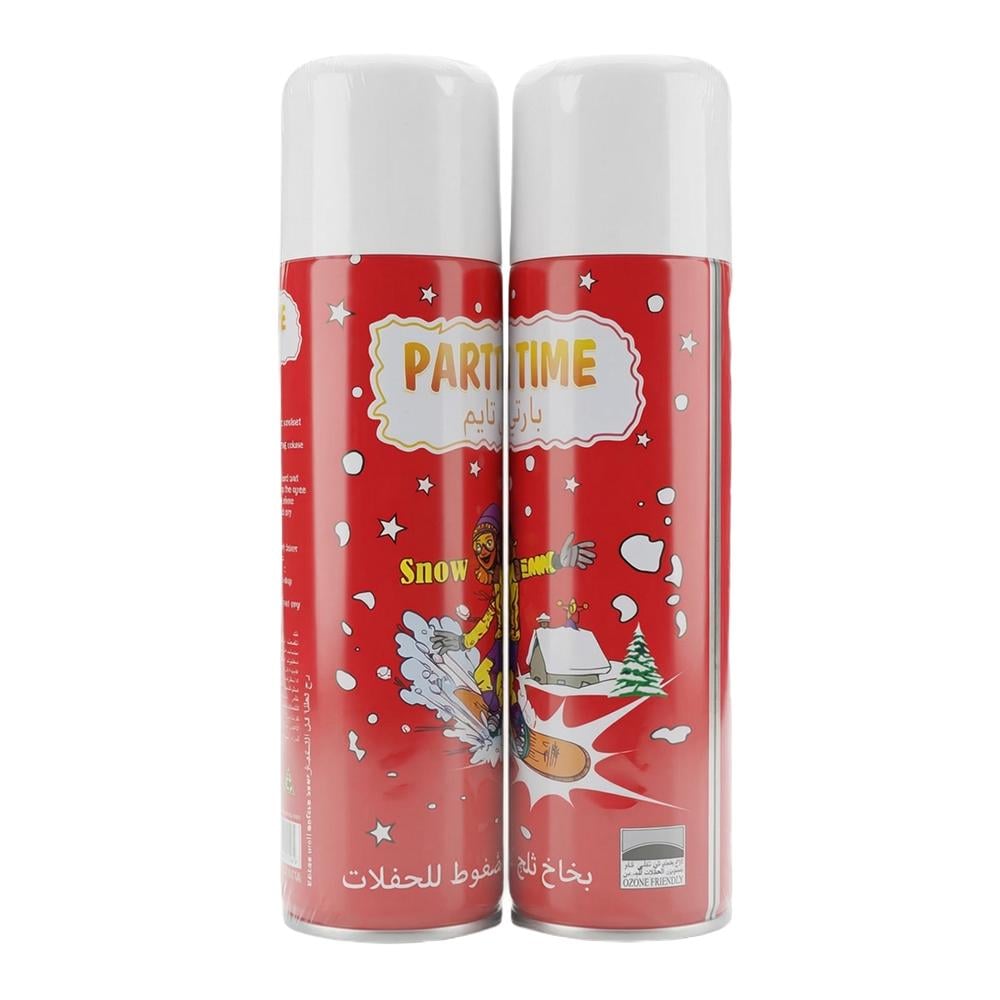 بارتي تايم بخاخ حفلات ثلجي مضغوط - 2 حبات × 350 مل