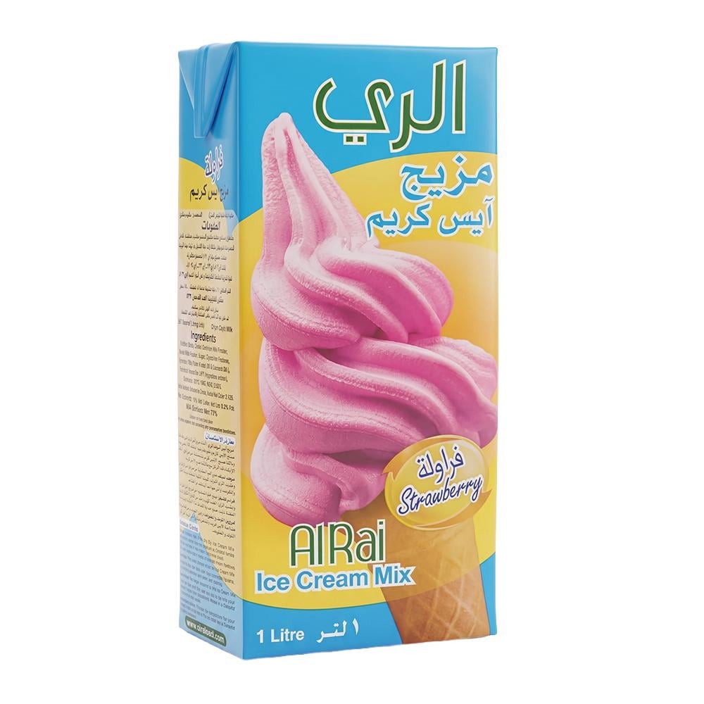 الري مزيج آيس كريم بنكهة الفراولة – 1 لتر