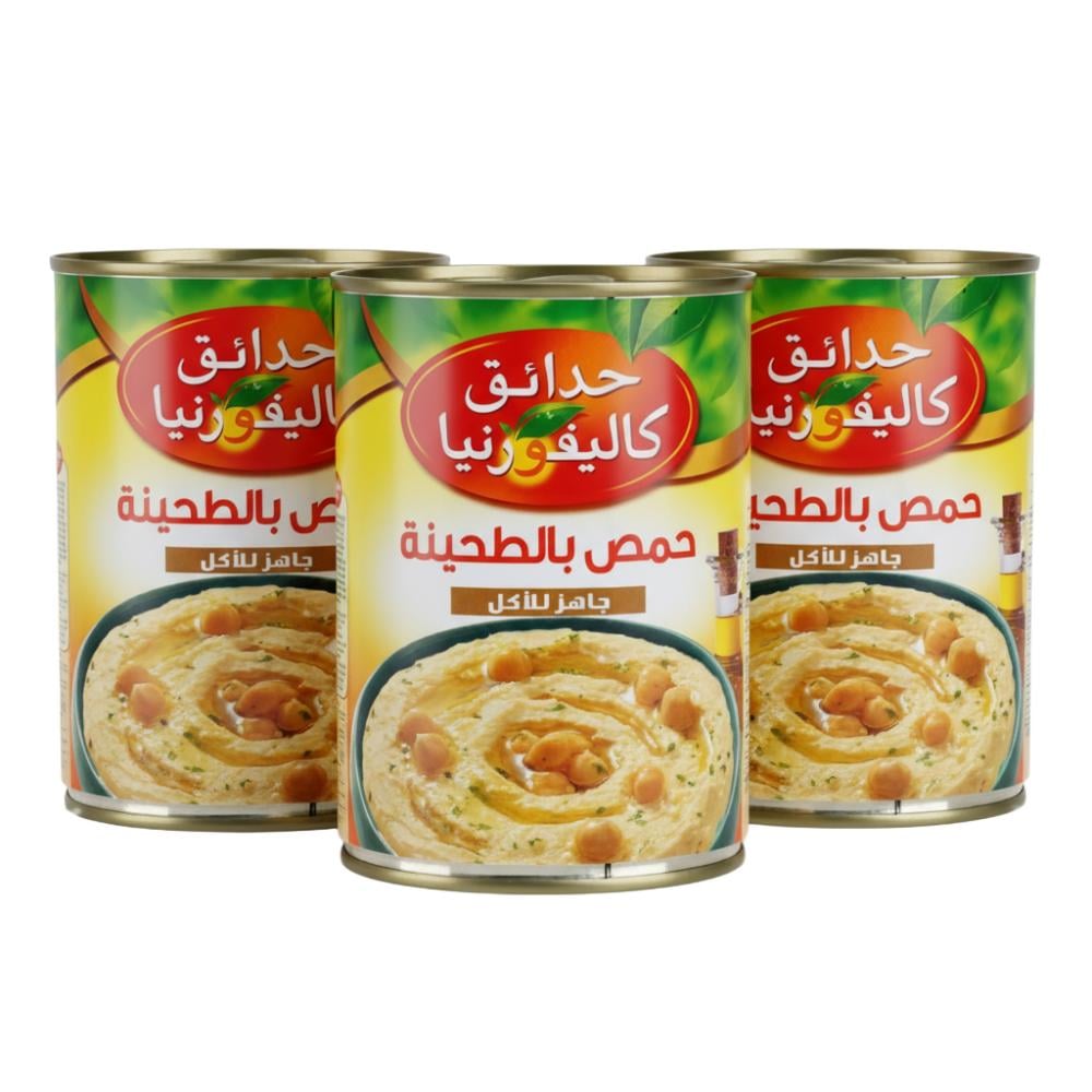 حمص بالطحينية من حدائق كاليفورنيا – 3 × 400 جرام