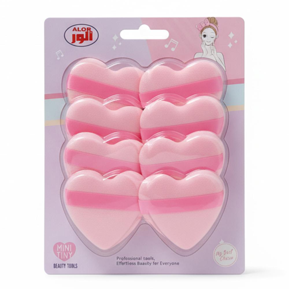 طقم إسفنجات مكياج من الور - 8 قطع AL-11156