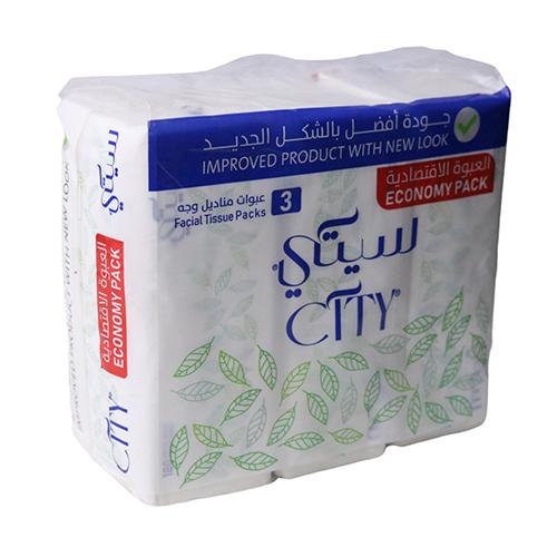 مناديل وجه سيتي 3 حبات