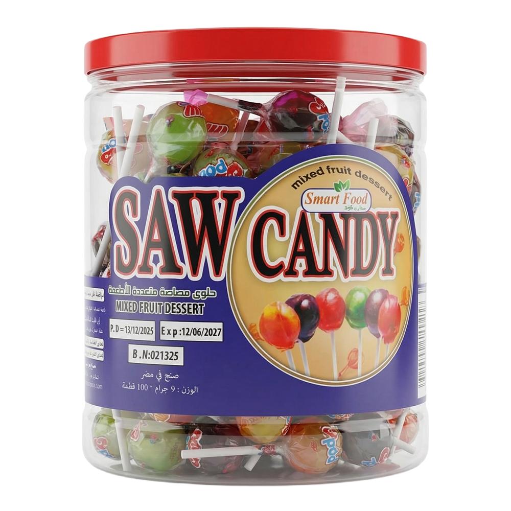 ساو كاندي حلوى مصاص بنكهات متنوعة - 100 قطعة