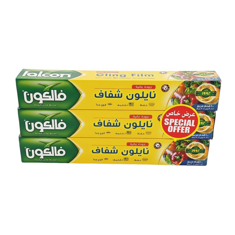 فالكون نايلون شفاف – 3 رول