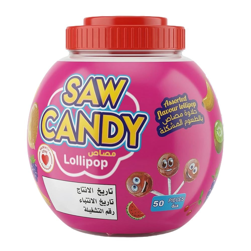 ساو كاندي حلوى مصاص بنكهات متنوعة - 50 قطعة