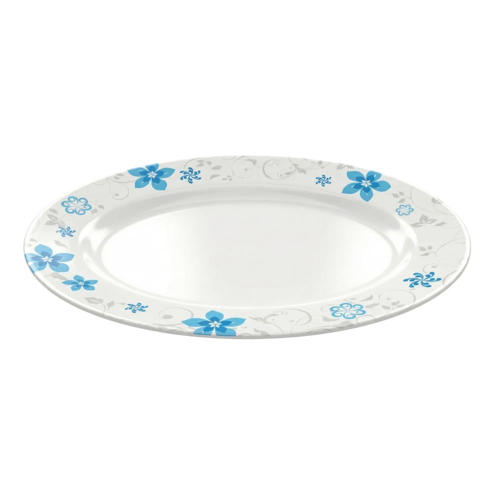 صحن ميلامين بيضاوي منقوش - JA-4231