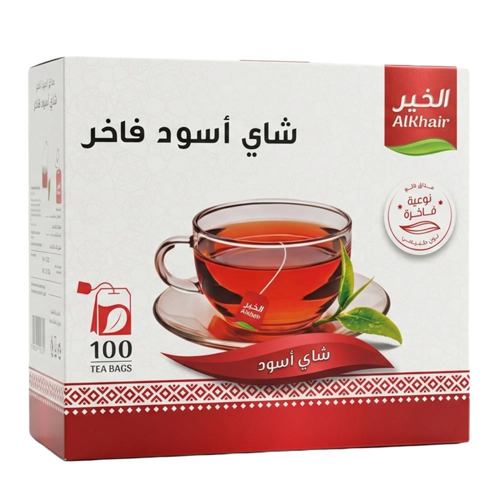 الخير شاي أسود فاخر – 100 فتلة