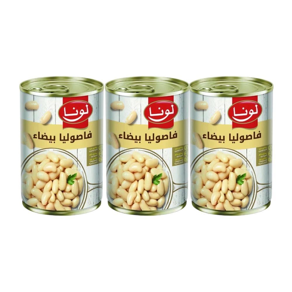 لونا فاصوليا بيضاء – 3 حبات × 400 جرام