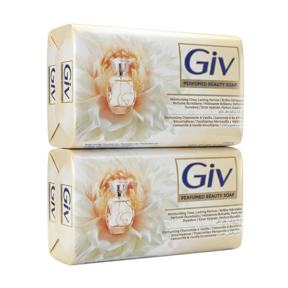 صابون البابونج الساحرة والفانيلا من جيف – 4 حبات × 140 جرام،