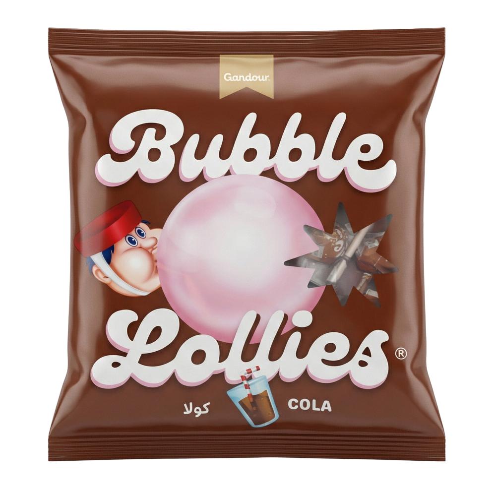 حلاوة مصاص بالعلك بنكهة الكولا من غندور – 301 جرام