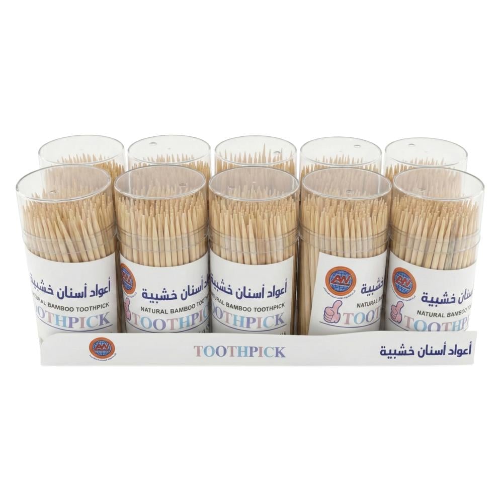 أعواد أسنان خشبية من عالم الوسام – 10 علبة - AL-8150-2