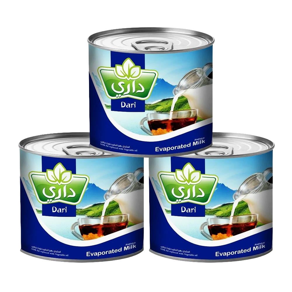 شبيهة حليب مبخر من داري – 3 حبات × 170 جرام