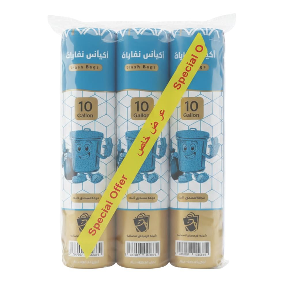 أكياس نفايات من الرفيدان – 10 جالون × 3 رول