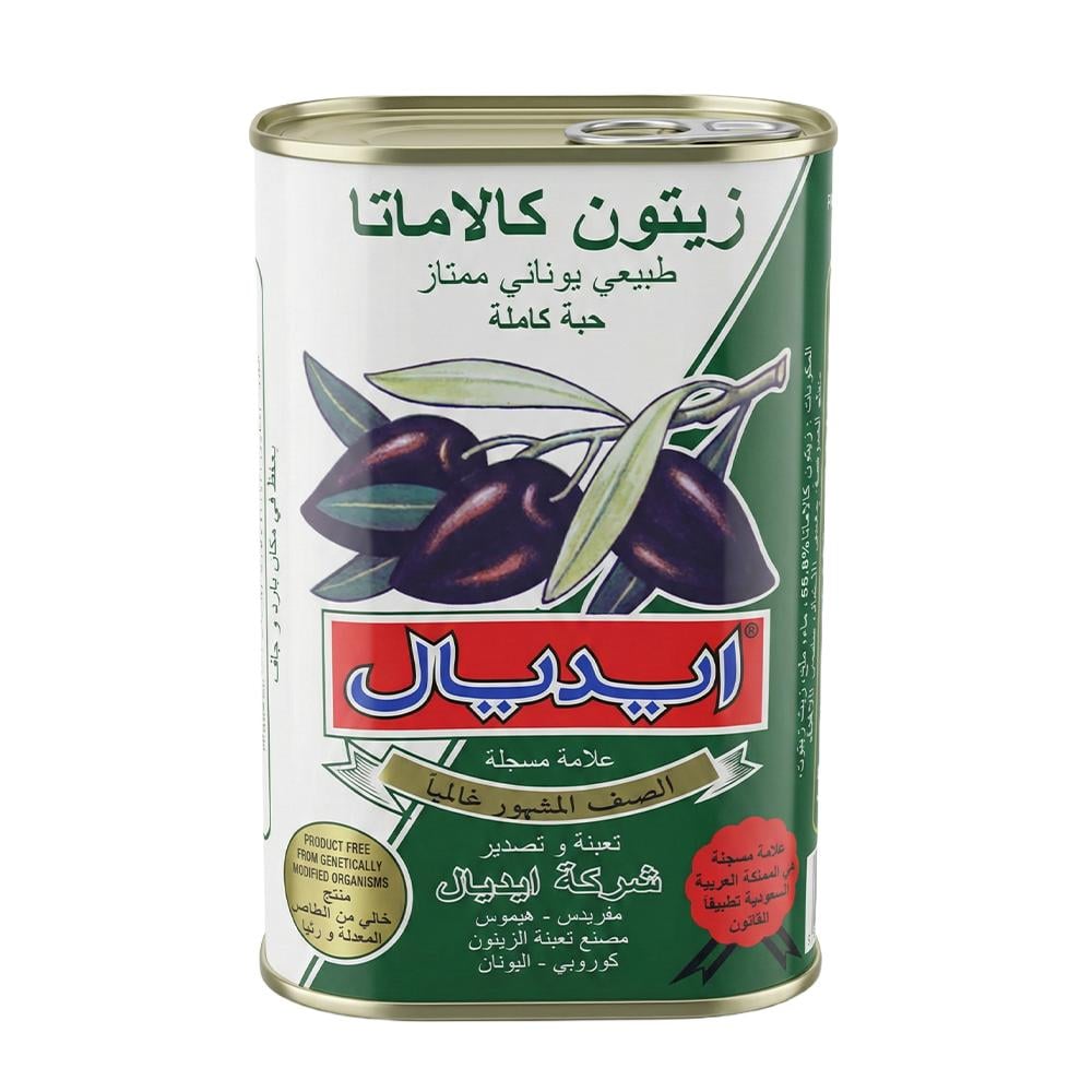 ايديال زيتون كالاماتا حبة كاملة – 440 جرام