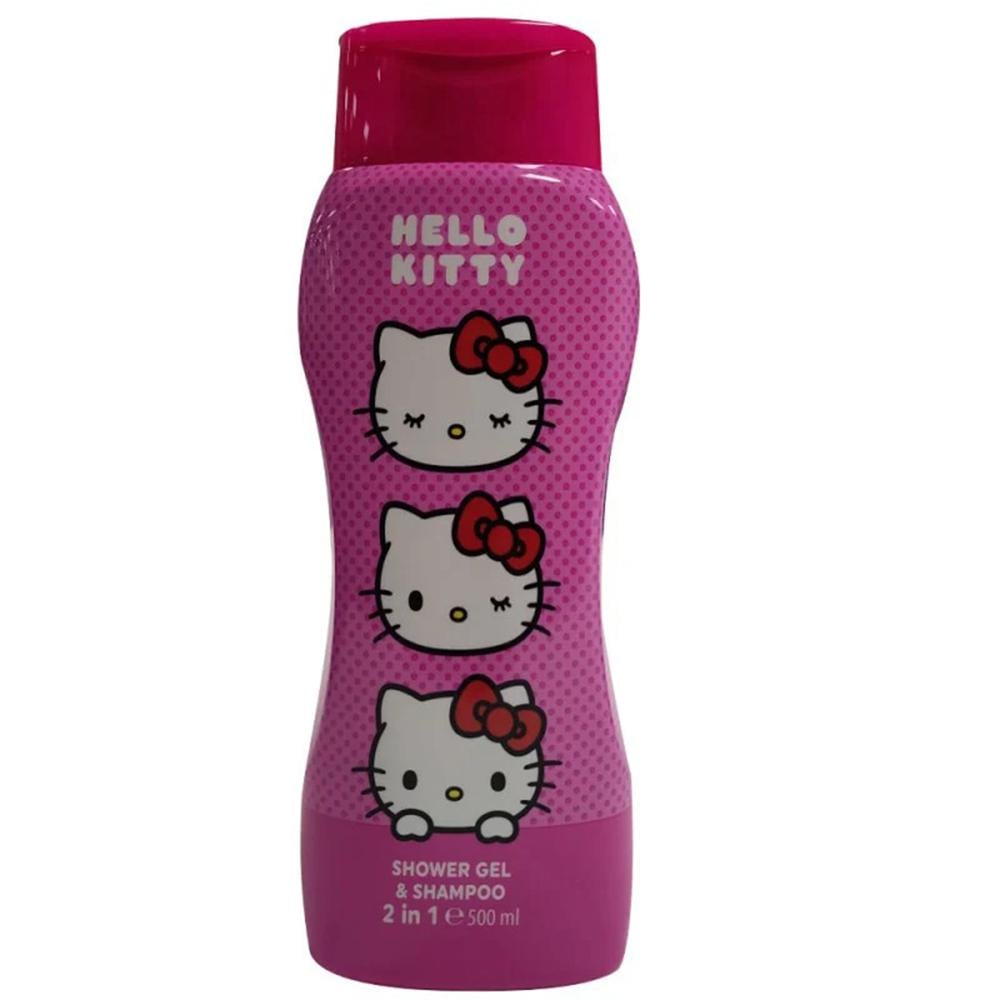 Hello Kitty – شامبو وجل استحمام للأطفال 2 في 1 برائحة الفواكه | 500 مل