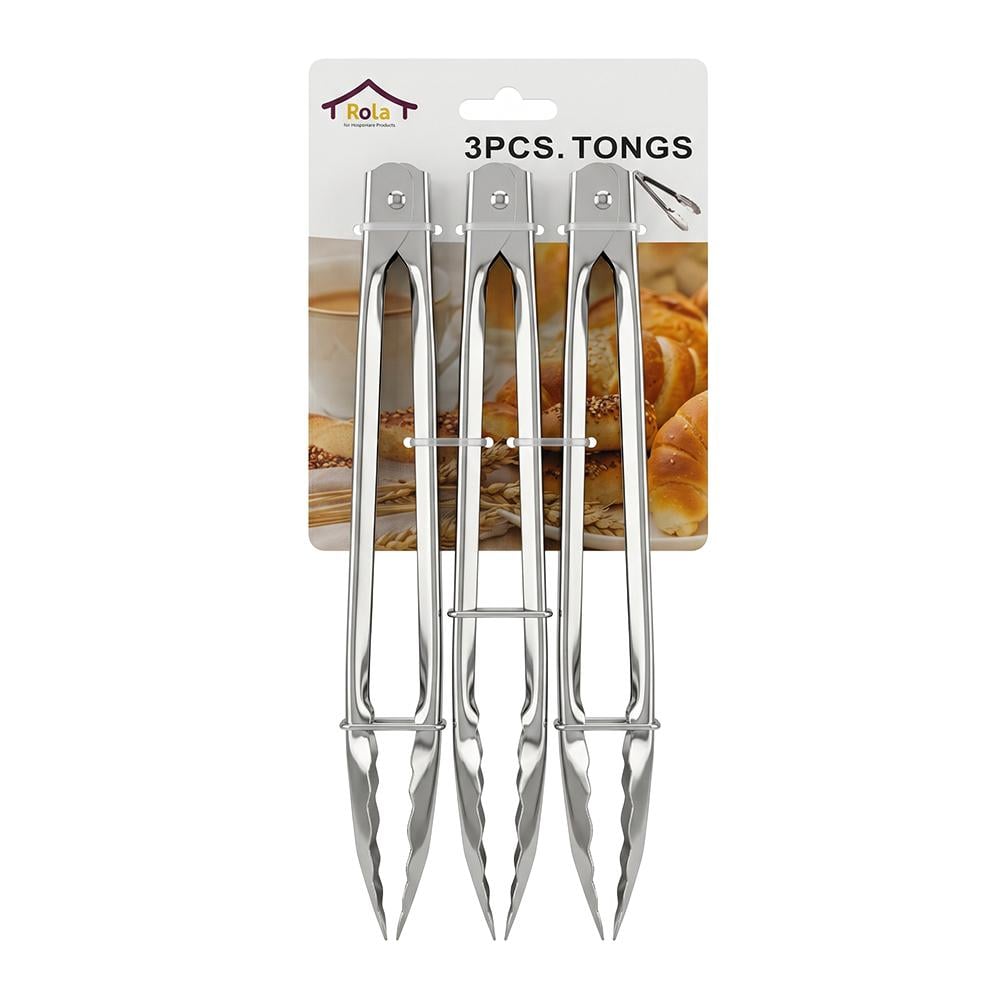 طقم ملاقط ستيل - 1 طقم × 3 حبات