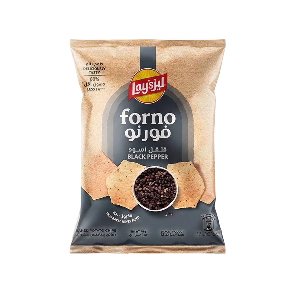 ليز فورنو شرائح البطاطس فلفل أسود – 95 جرام