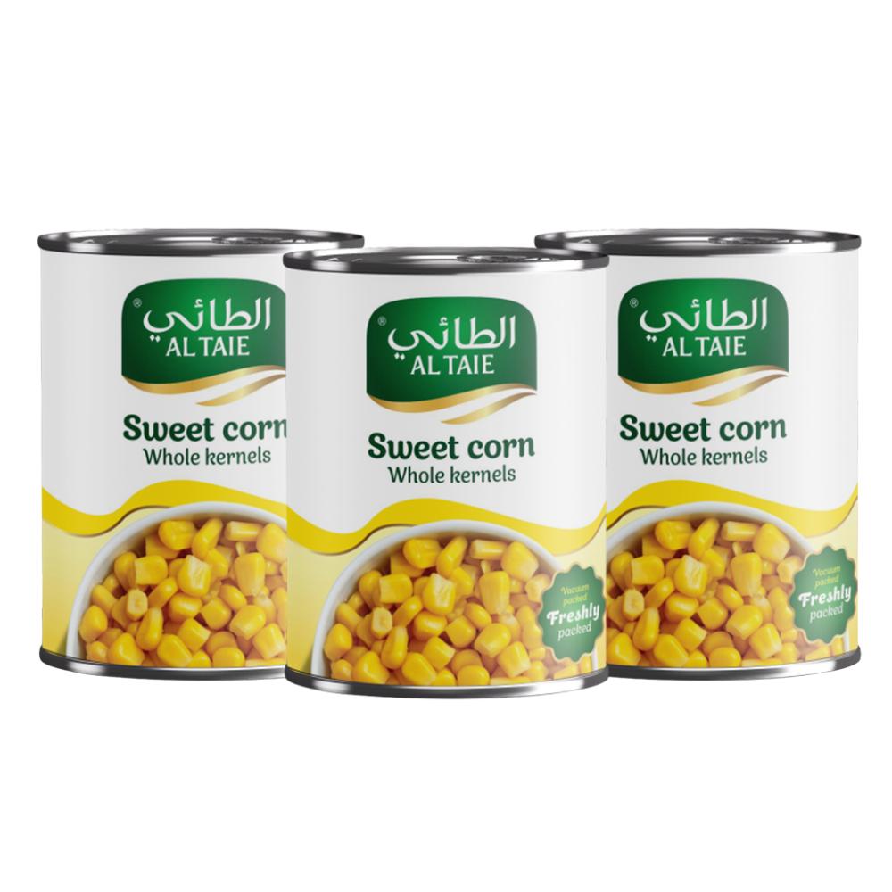 ذرة ذهبية كاملة من الطائي – 340 جم × 3 عبوات