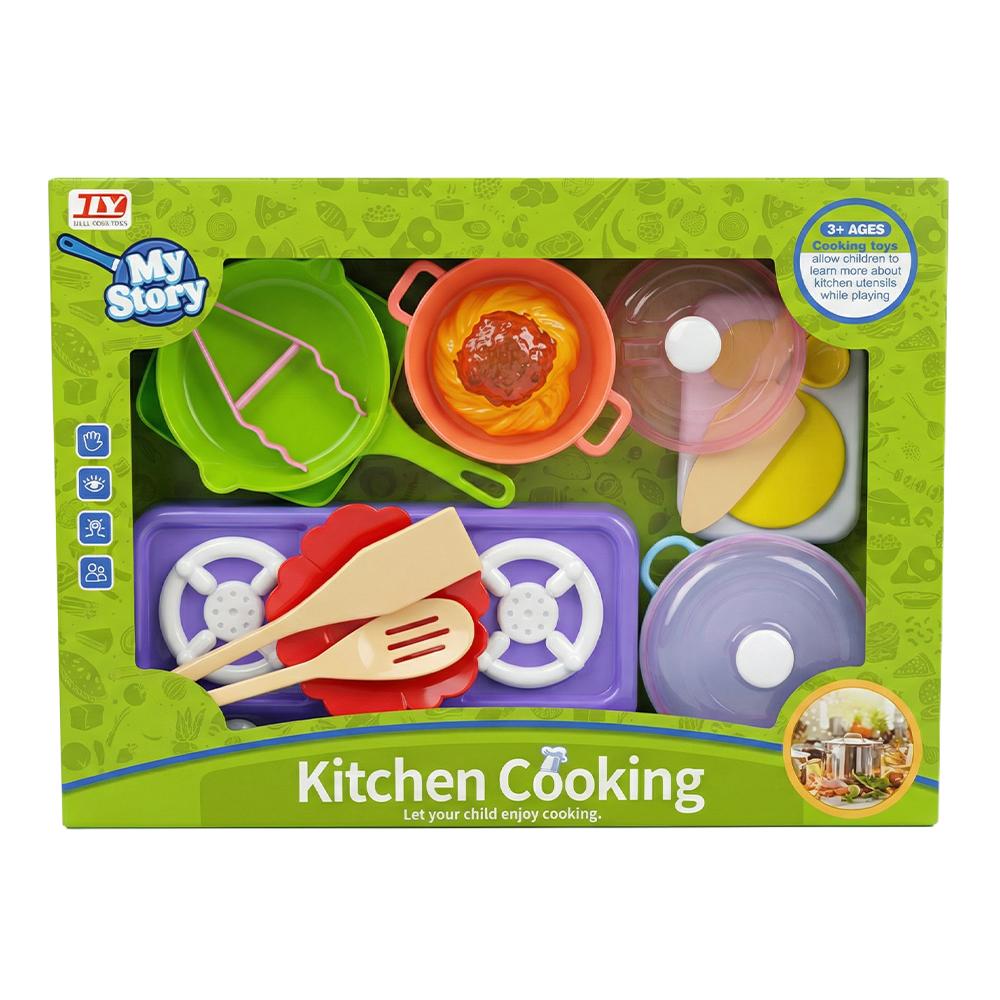 طقم لعبة أدوات المطبخ للأطفال
