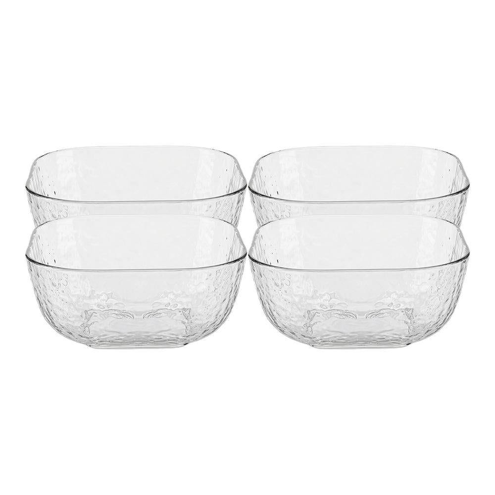 طقم زبديات حلى أكريلك مربع – 1 طقم × 4 حبات