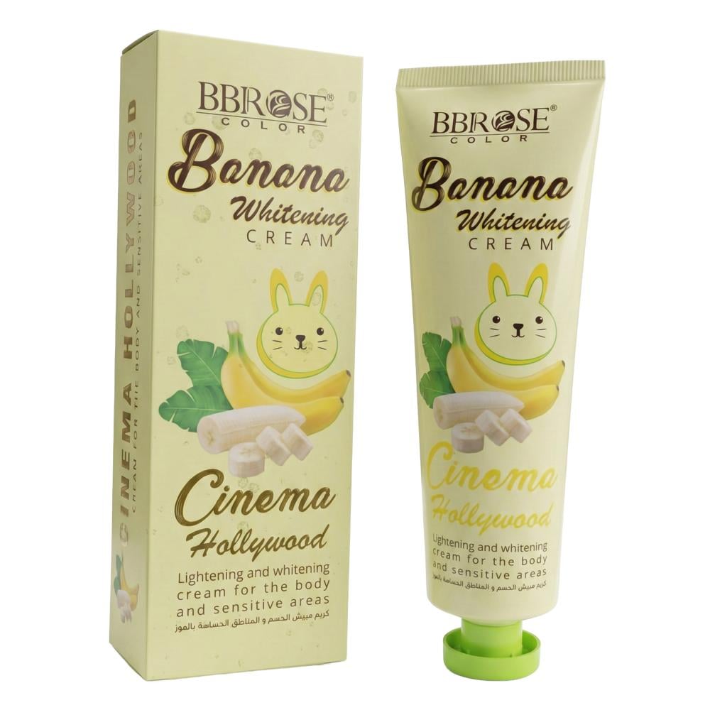 كريم مبيض للجسم والمناطق الحساسة بخلاصة الموز من  بيبي روز - 100 جرام