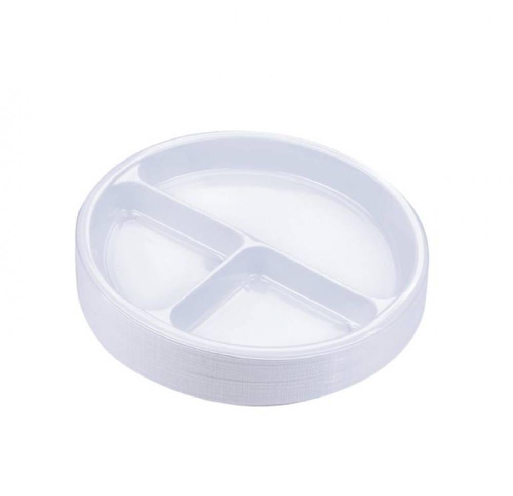 صحون بلاستيك ثري بي دائري مقاس 18/3 - 50 صحن