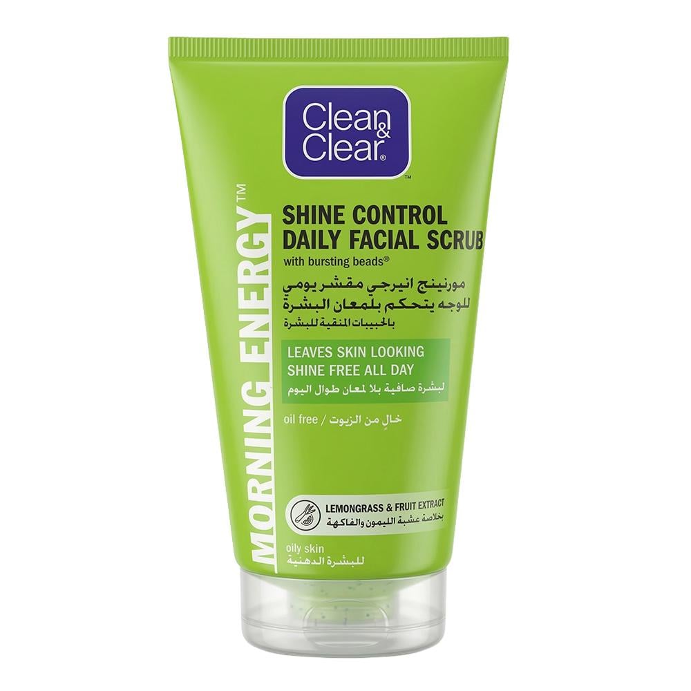 كلين آند كلير مقشر يومي للوجه بخلاصة عشبة الليمون والفواكه – 150 مل