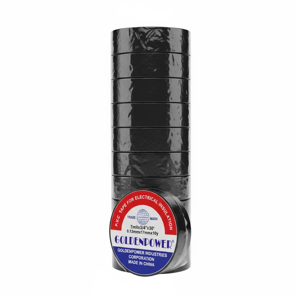 شطرطون كهربائي اسود من جولدن باور - 10 لفات - AL-8786-6