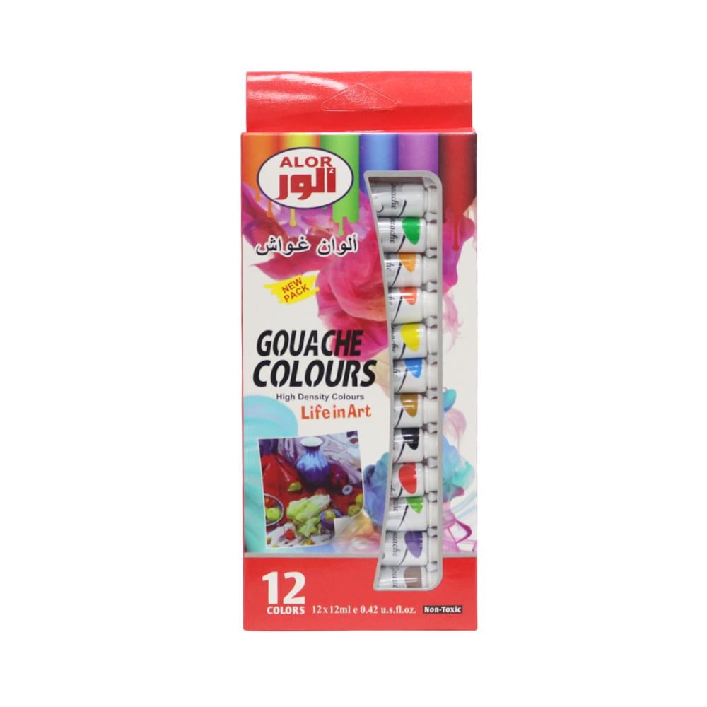 مجموعة ألوان الغواش الفنية | 12 الون | -AL-9209-4 |