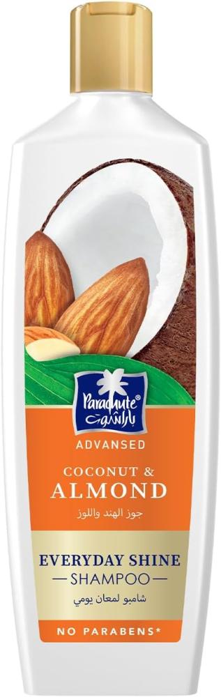 باراشوت شامبو ايفري داي شاين باللوز وجوز الهند من ادفانسد | يغذي ويوفر ترطيبًا مكثفًا للشعر | 340 مل