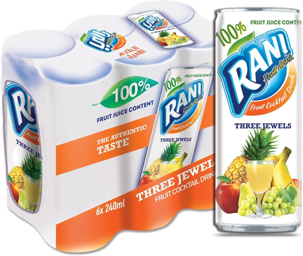 راني شراب الفاكهة بدون سكر | 6 حبة | 240 مل