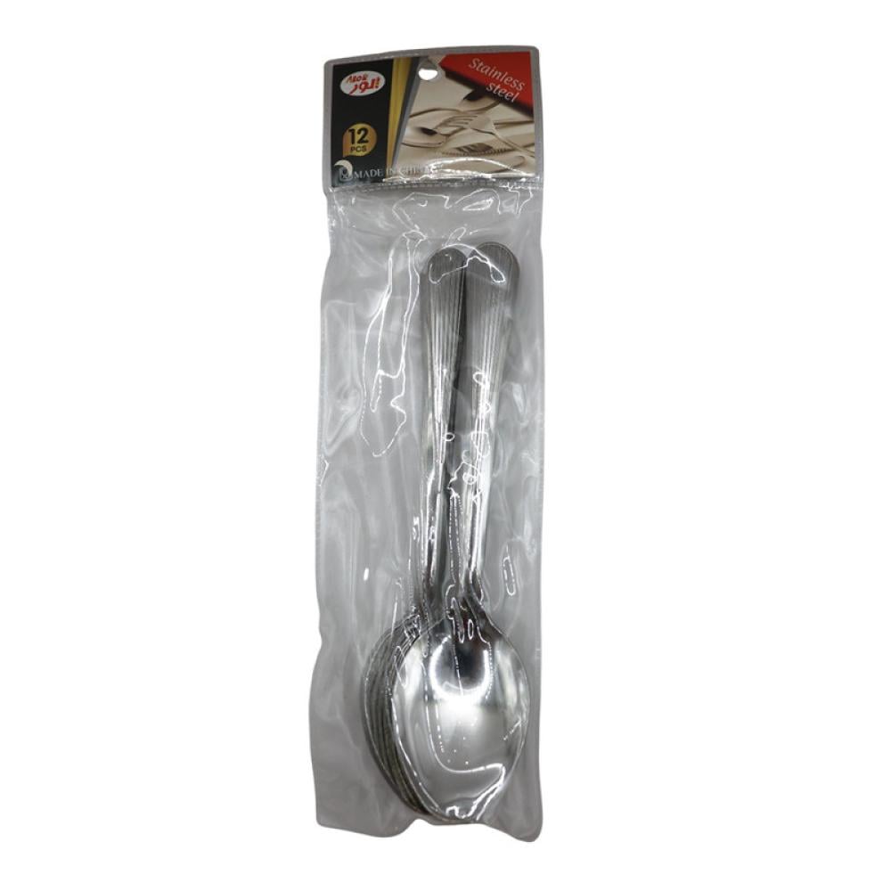 طقم ملاعق كبير| 12 حبه | الوسام AL-3060-17