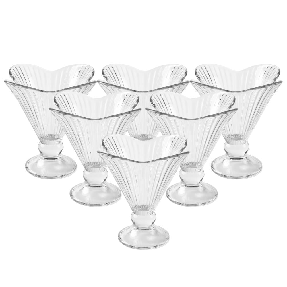 طقم كاسات حلى زجاج – 1 طقم × 6 حبات - XT-G2011-SW