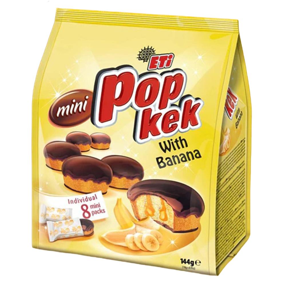 كيك بكريمة الموز مكسو بالكاكاو من بوب – 1 كيس × 8 حبات