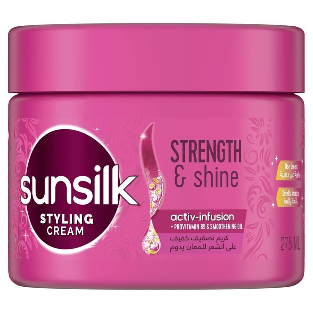 كريم تصفيف الشعر قوة ولمعان من صانسلك – 275 مل