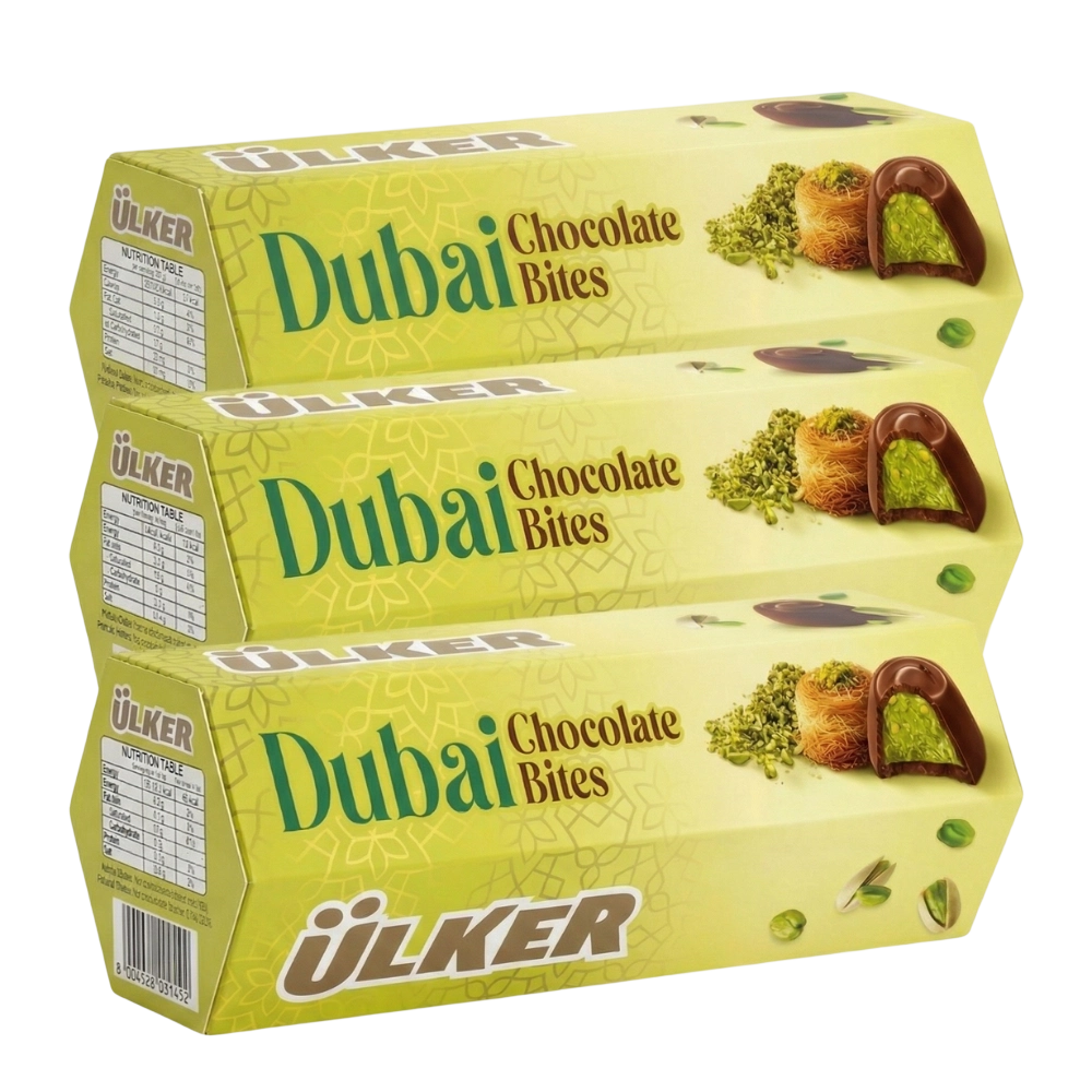 أولكر شوكولاتة دبي تشوكليت بايتس – 3 حبات × 21 جرام