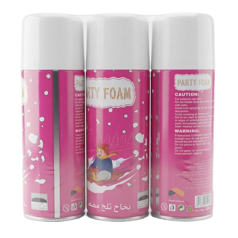 بارتي فوم بخاخ حفلات ثلجي مضغوط - 3 حبات × 250 مل