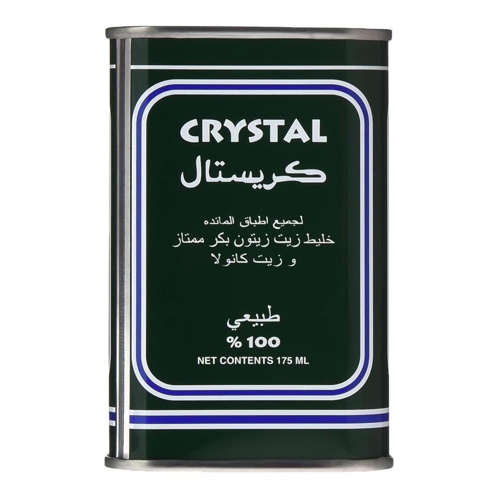 كريستال خليط زيت زيتون بكر ممتاز وزيت كانولا – 175 مل