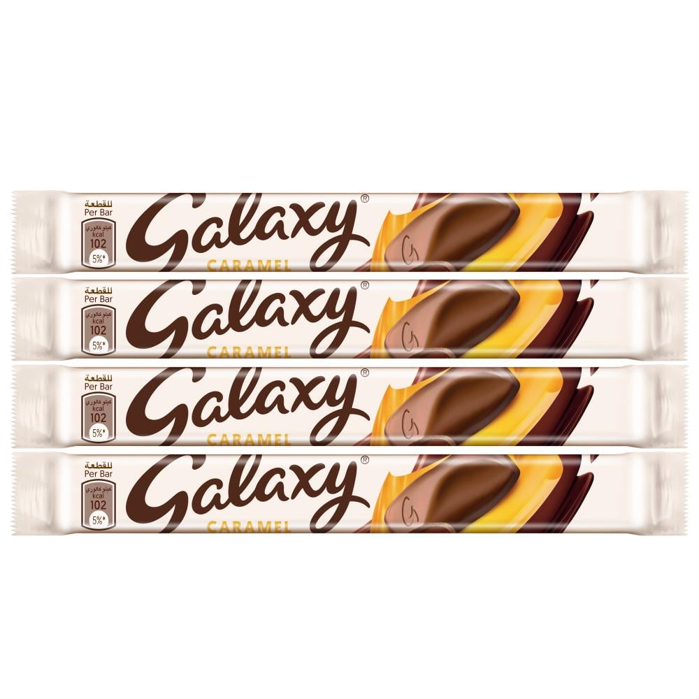 شوكولاتة كراميل من جلكسي - 4 حبات × 20 جرام