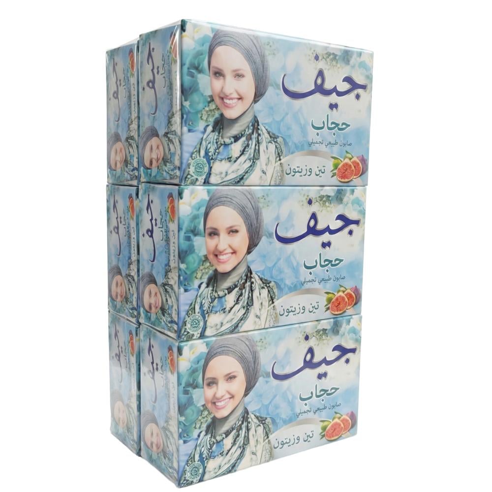 صابون تين و زيتون من جيف – 6 حبات × 72 جرام