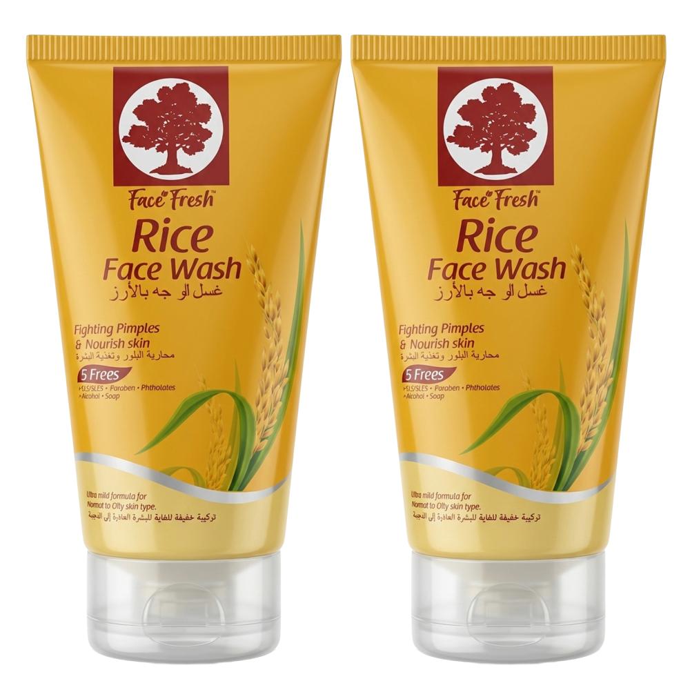 غسول للوجه بالأرز من فيس فريش – 2 حبة × 150 مل