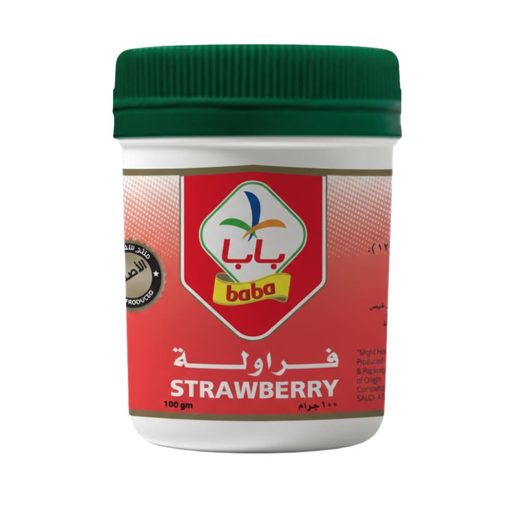 لون بودرة فراولة من بابا – 100 جم