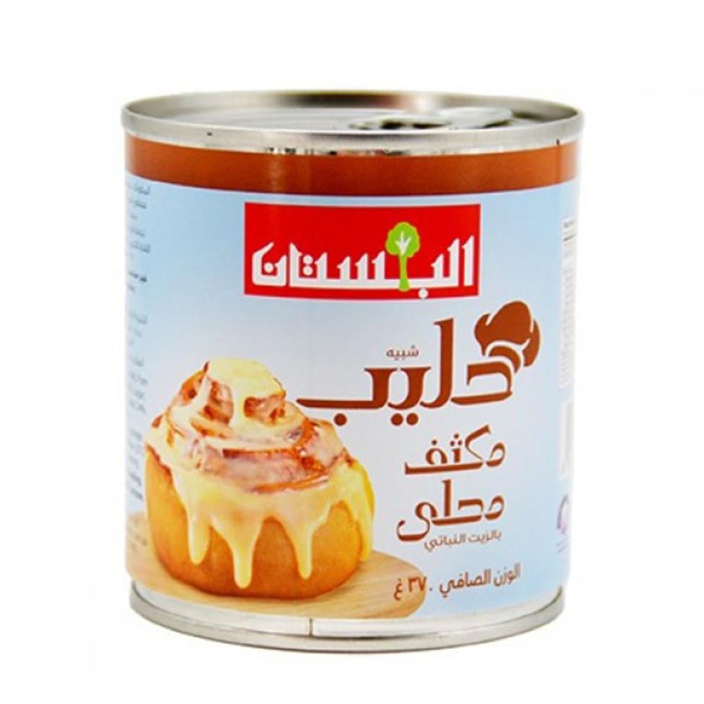 شبيه حليب مكثف محلى بالزيت النباتي من البستان – 370 جم