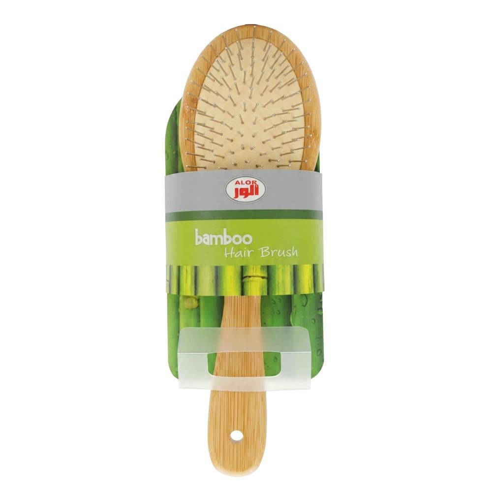 فرشاة شعر خشبية بأسنان معدنية من الور - AL-10228-2