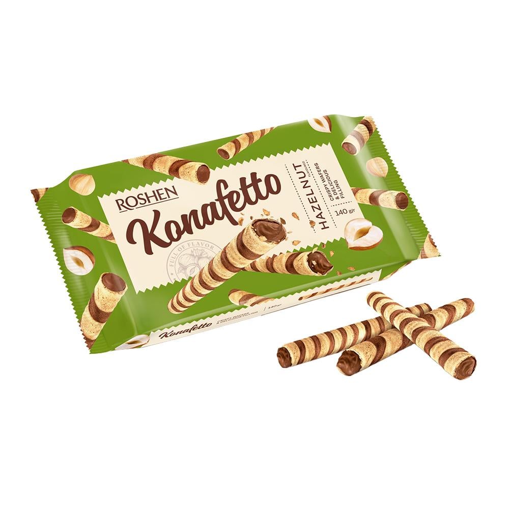 روشن لفائف ويفر كونافيتو بحشوة البندق – 140 جرام